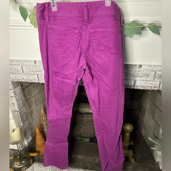 Lilly Pulitzer Worth Straight Leg Jean in magenta size 8 - Picture 2 of 4